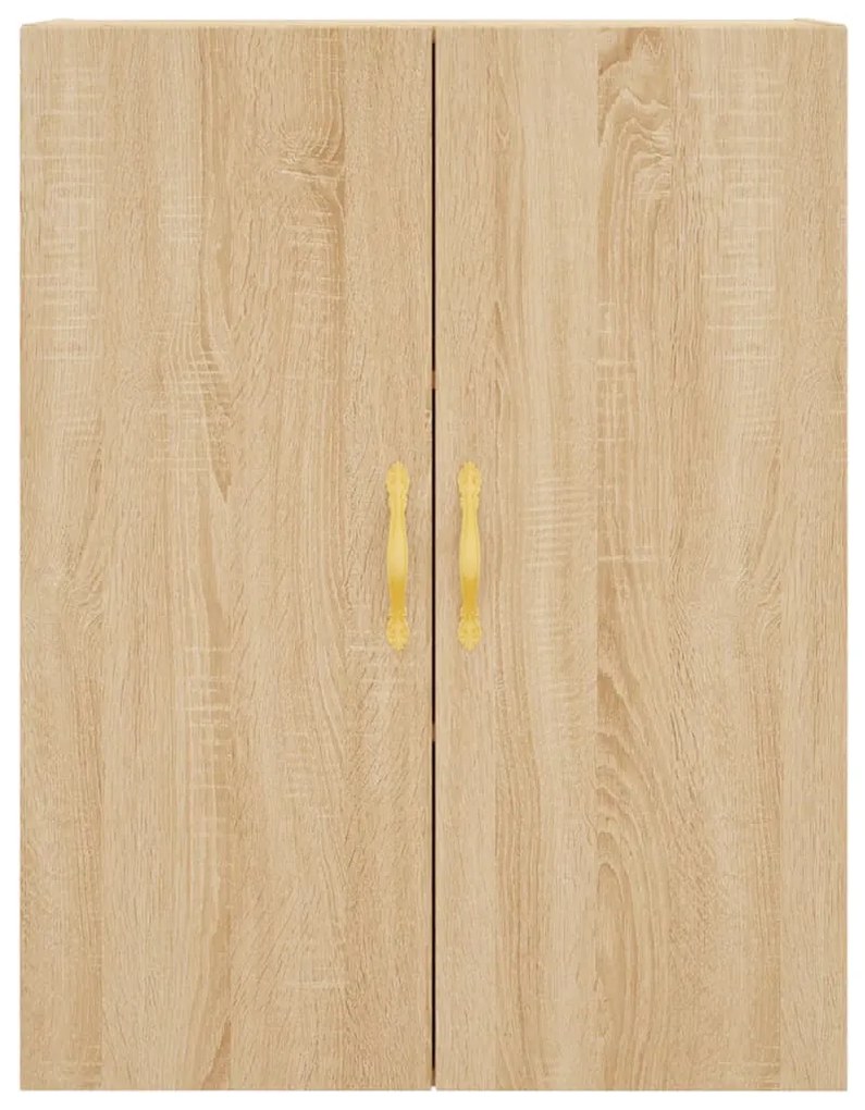 vidaXL Ντουλάπι Sonoma δρυς 69,5 x 34 x 180 εκ. από Επεξεργασμένο Ξύλο