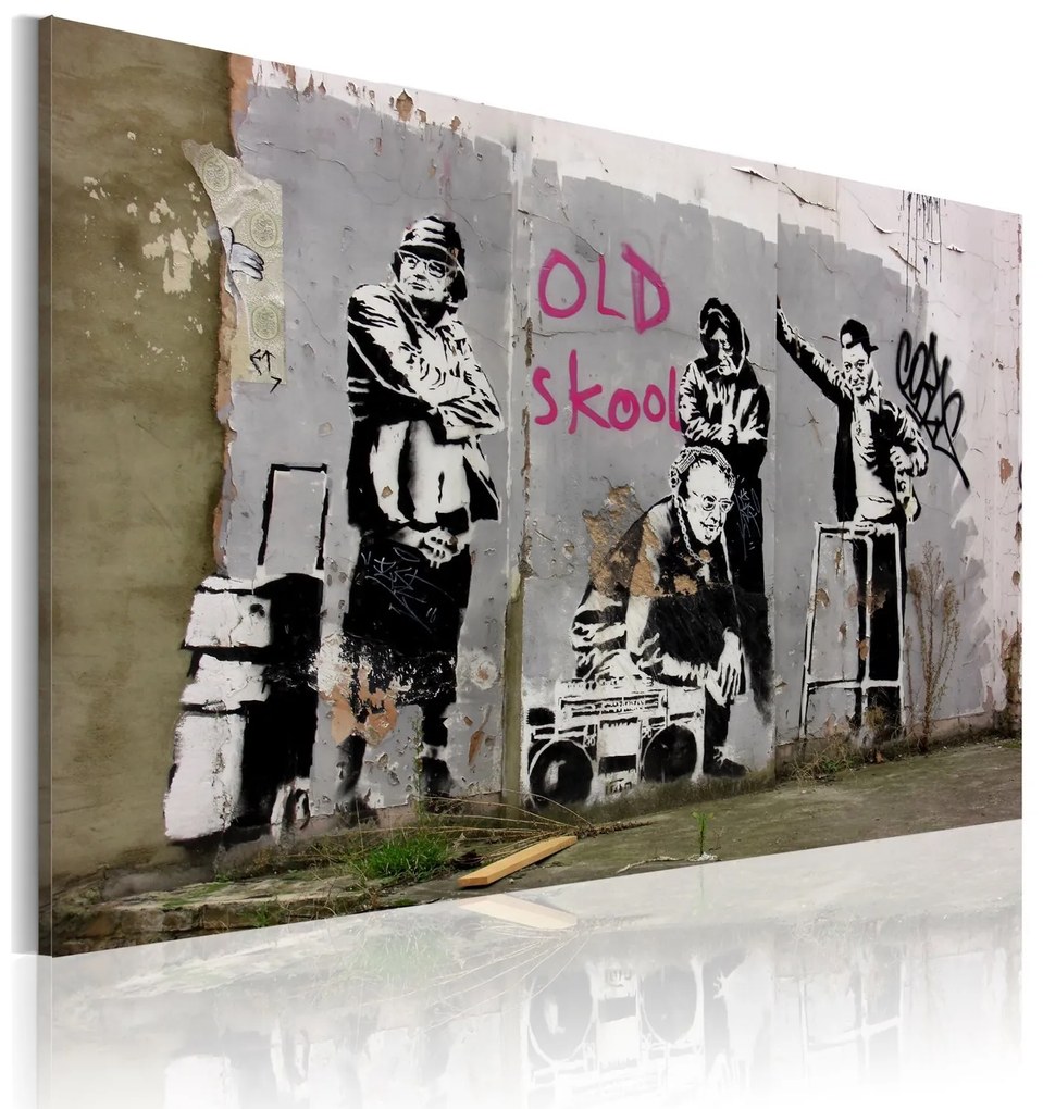 Πίνακας - Old school (Banksy) 60x40