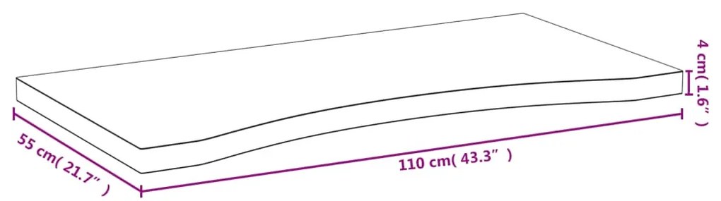vidaXL Επιφάνεια Γραφείου 110 x 55 x 4 εκ. από Μπαμπού