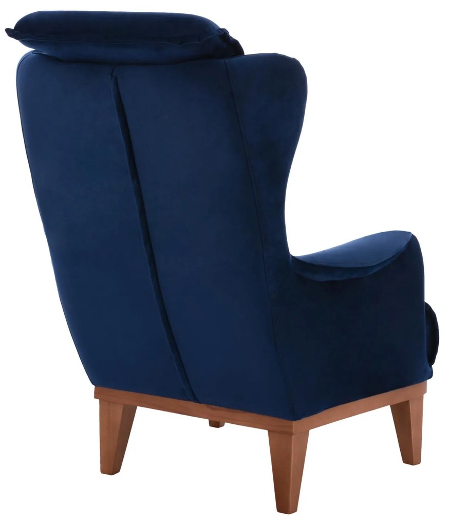 Πολυθρόνα - Μπερζέρα BENNINGTON C9313.18 Μπλέ Βελούδο 75x100x100 εκ. 75x100x100 εκ.