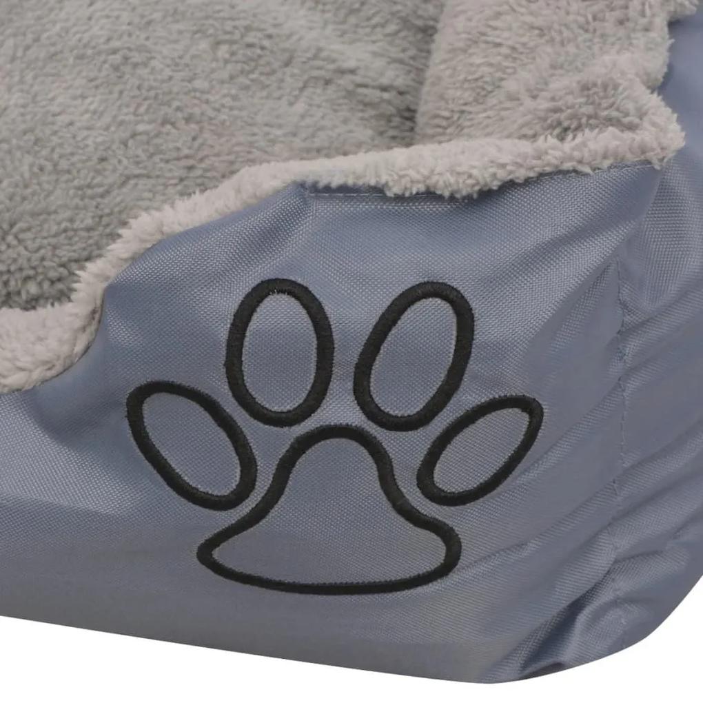 Κρεβάτι Σκύλου με Επενδυμένο Μαξιλάρι Γκρι XXL - Γκρι