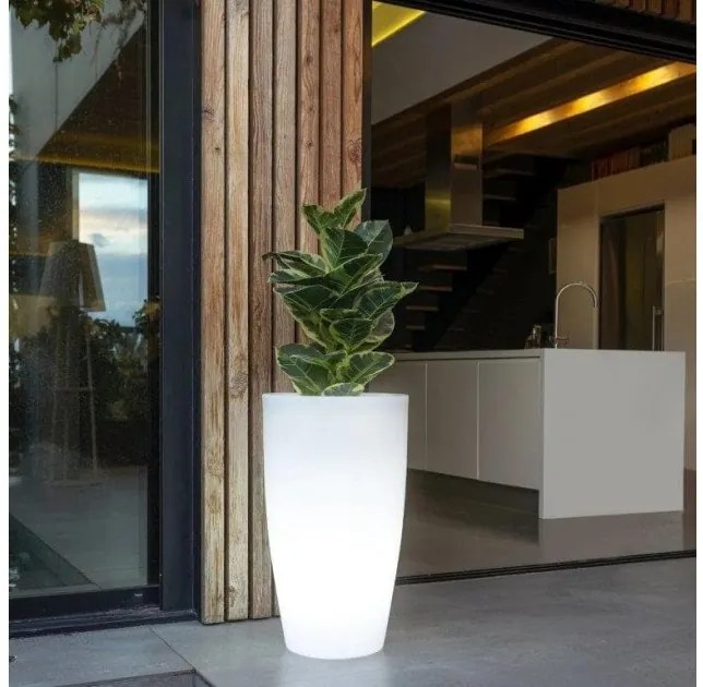 Φωτιζόμενη Γλάστρα G13 IP65 RGBW 6500K Bambu 70 LUMBM070OFNW New Garden-LUMBM070OFNW-Λευκό LUMBM070OFNW