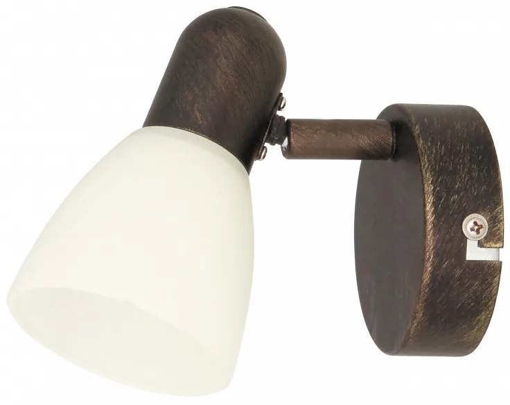 Rabalux Σποτ Μονό Soma Φ8xY11cm Καφέ Με Χρυσή Πατίνα 6591