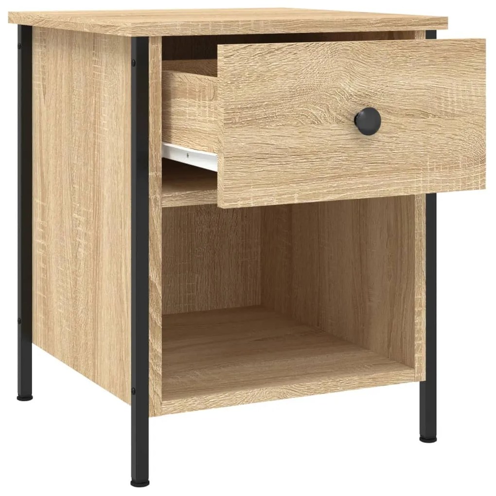 vidaXL Κομοδίνο Sonoma Δρυς 40 x 42 x 50 εκ. από Επεξεργασμένο Ξύλο