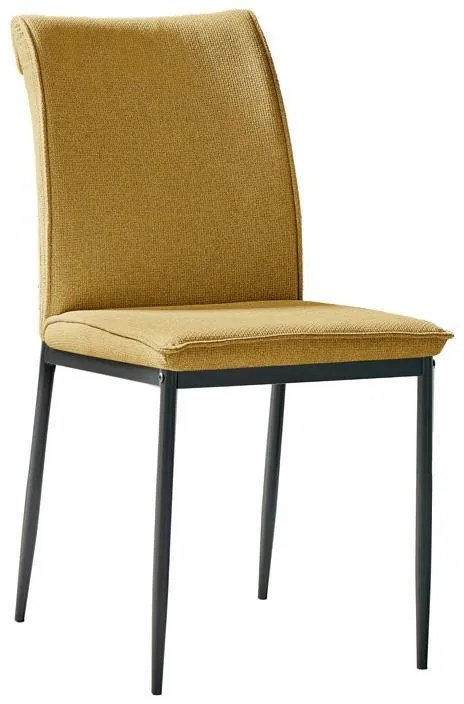 Καρέκλα Τραπεζαρίας Crace Fylliana Ύφασμα Μουσταρδί 43x60x86εκ 4αδα 43x60x86 εκ.