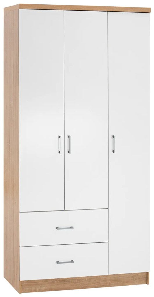 ΝΤΟΥΛΑΠΑ 3ΦΥΛΛΗ ME 2 ΣΥΡΤΑΡΙΑ CAESAR HM340.06 SONAMA - ΛΕΥΚO 89x42,5x181 εκ. (1 Τεμμάχια)