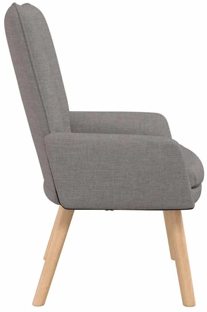 vidaXL Χαλαρωτική Πολυθρόνα Taupe 63 x 67 x 94 εκ. ύφασμα