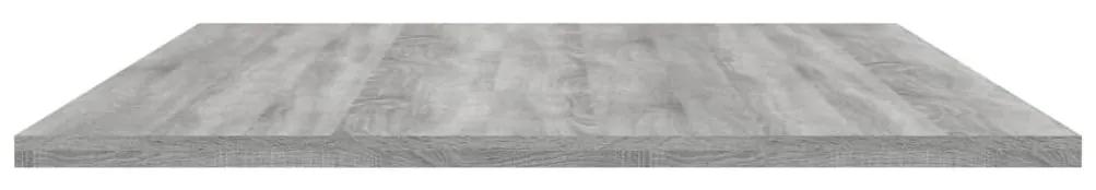 Ράφια Τοίχου 4 τεμ. Γκρι Sonoma 100x50x1,5 εκ. Επεξεργ. Ξύλο - Γκρι