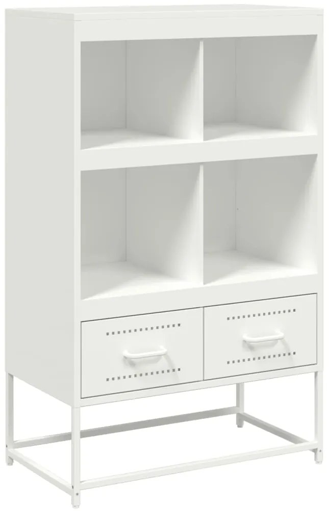 vidaXL Ντουλάπι Λευκό 68x39x111,5 εκ. από Χάλυβα