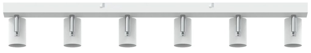 vidaXL Προβολέας οροφής 6 Way Adjustable Λευκό E27