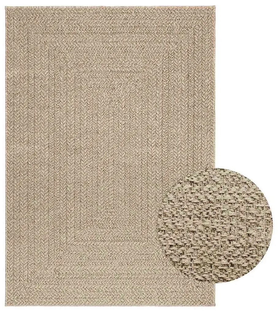 Χαλί ZIZUR Μπεζ Όψη Γιούτας Εσωτ. & Εξωτ. Χώρου 120 x 170 εκ.