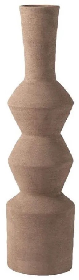 Βάζο κεραμικό καφέ 15x15x60cm