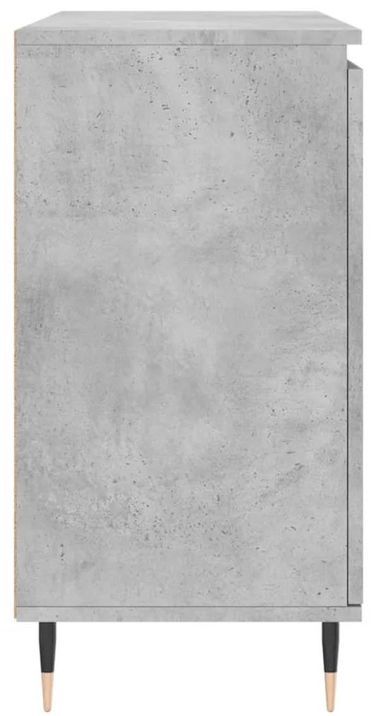 vidaXL Μπουφές Γκρι Σκυροδέματος 101,5x35x70 εκ. από Επεξεργασμένο Ξύλο