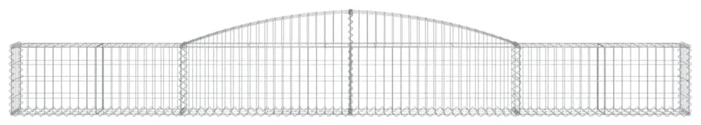 vidaXL Συρματοκιβώτιο Τοξωτό 400x30x40/60εκ. από Γαλβανισμένο Χάλυβα