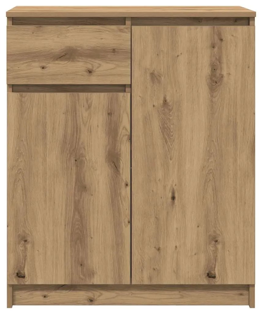 Συρταριέρα με Συρτάρια Τεχνίτης Δρυς 71x35x84 εκ. Επεξ. Ξύλο - Καφέ