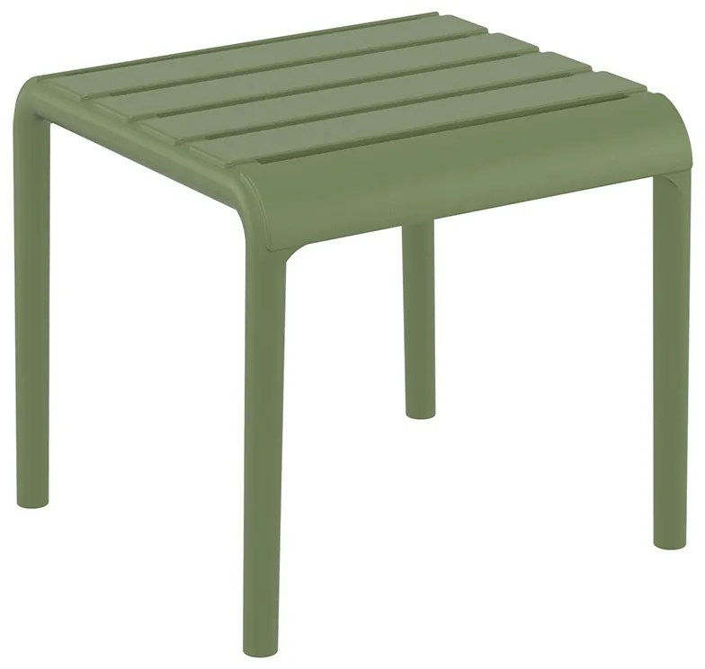 PARIS OLIVE GREEN ΤΡΑΠΕΖΙ 42X41X40εκ. ΠΟΛ/ΝΙΟΥ - (42X41X40εκ.), Χρώμα: OLIVE GREEN - SIESTA