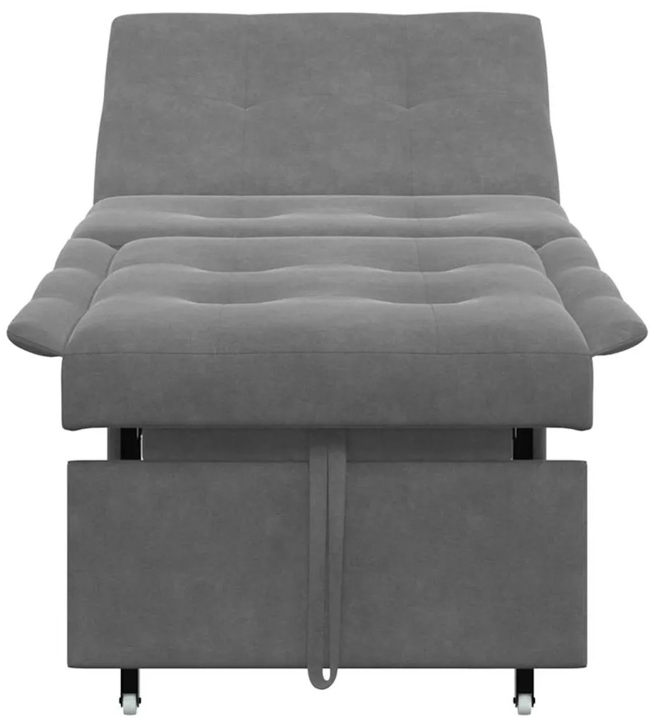 vidaXL Κρεβάτι καναπές Σκούρο Γκρι 67 x 194 x 82 εκ