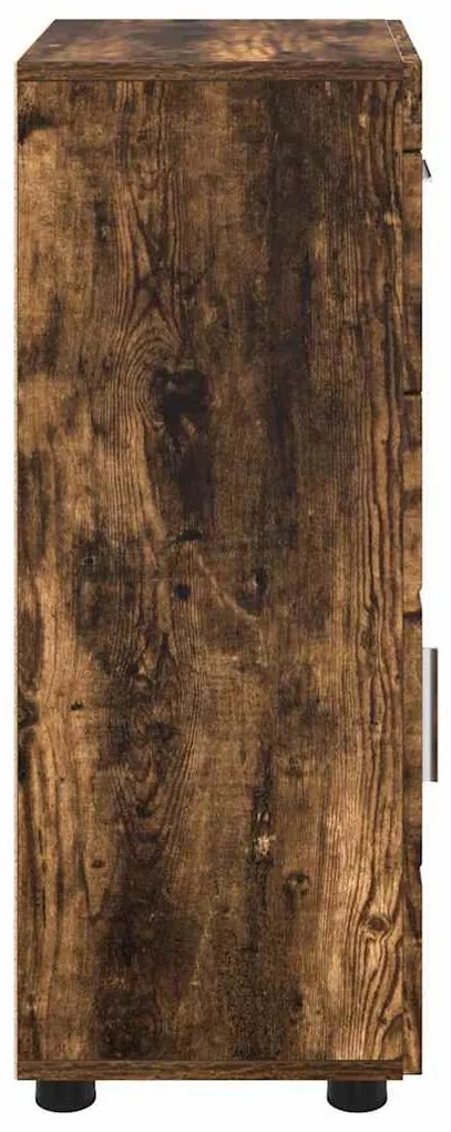 vidaXL Σετ Ντουλαπιών Μπάνιου TULUM Καπνιστό Δρύς 37 x 31,5 x 82 εκ