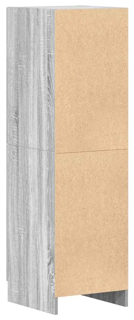 Ντουλάπι Κουζίνας Γκρι sonoma 38x41,5x131,5 εκ. Επεξεργ. Ξύλο - Γκρι