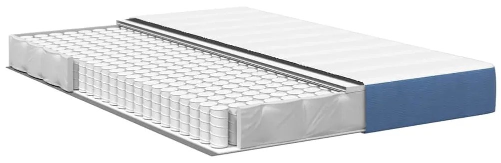 vidaXL Στρώμα Κρεβατιού με στρώμα Μπλε 160 x 200 cm ύφασμα