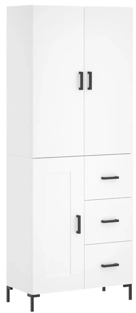 vidaXL Ντουλάπι Λευκό 69,5x34x180 εκ. από Επεξεργασμένο Ξύλο