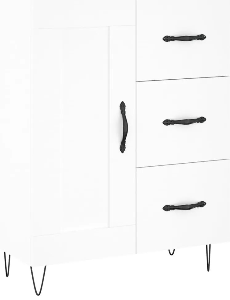 vidaXL Ντουλάπι Λευκό 69,5x34x180 εκ. από Επεξεργασμένο Ξύλο