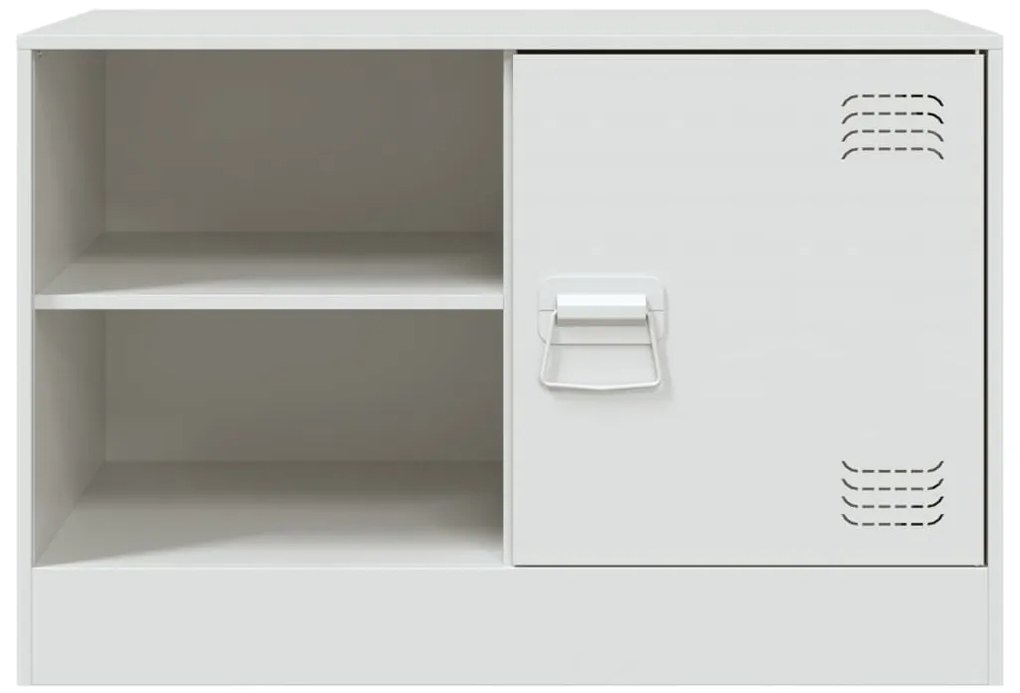 vidaXL Έπιπλα Τηλεόρασης 2 τεμ. Λευκό 67 x 39 x 44 εκ. από Χάλυβα