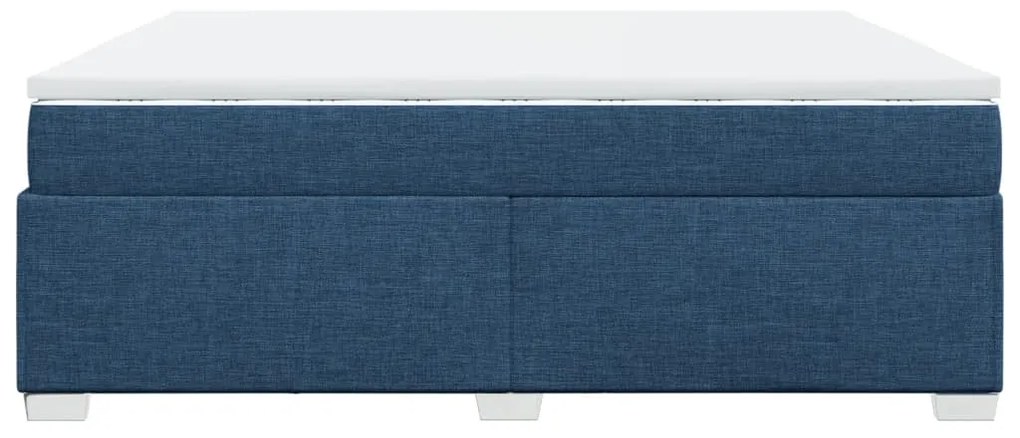 ΚΡΕΒΑΤΙ BOXSPRING ΜΕ ΣΤΡΩΜΑ ΜΠΛΕ 200X200 ΕΚ. ΥΦΑΣΜΑΤΙΝΟ 3285164