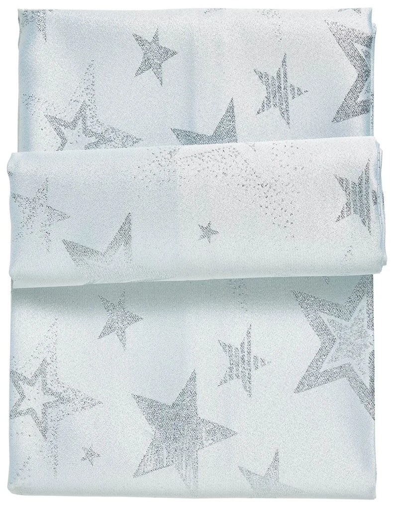 Χριστουγεννιάτικο Τραπεζομάντηλο Polyester 140x180εκ. Christmas 0719 Ασημί-Ιβουάρ Das Home
