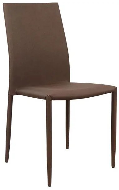 Σετ τραπεζαρίας C10009.03 7τμχ με Τραπέζι LOCA 120+50x80x75εκ. &amp; Καρέκλες ΤΕΤΑ Καφέ