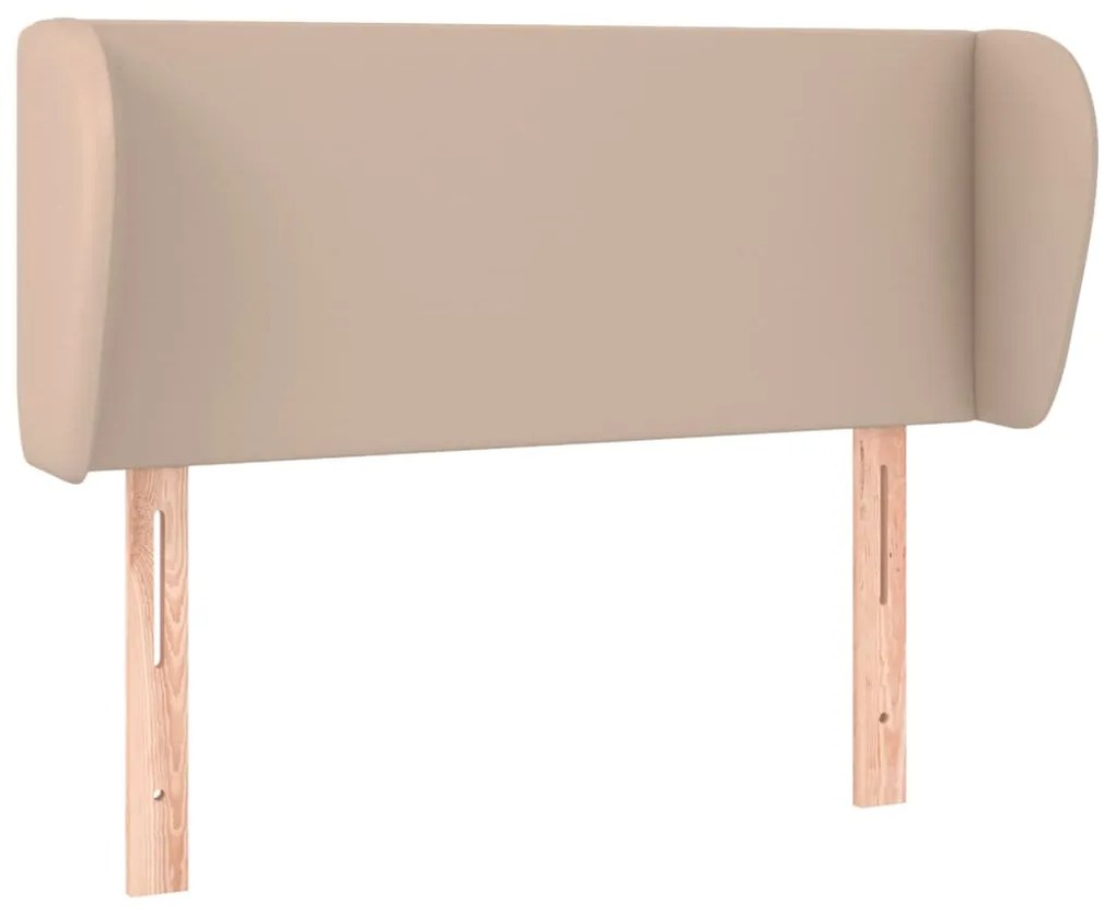 vidaXL Κεφαλάρι με Πτερύγια Καπουτσίνο 93x23x78/88 εκ. Συνθετικό Δέρμα