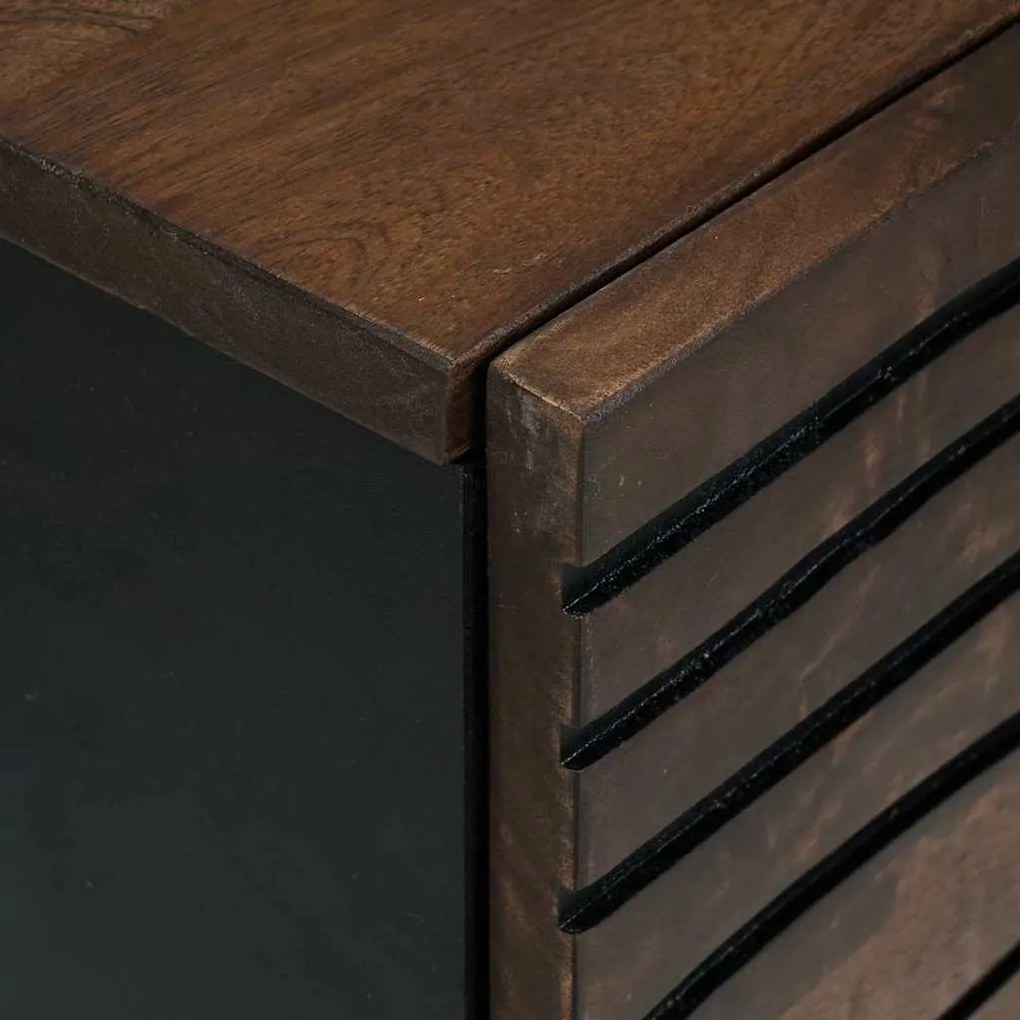 vidaXL Συρτάρι με συρτάρι Καφέ 40 x 33 x 75 εκ. Μασίφ ξύλο μάνγκο