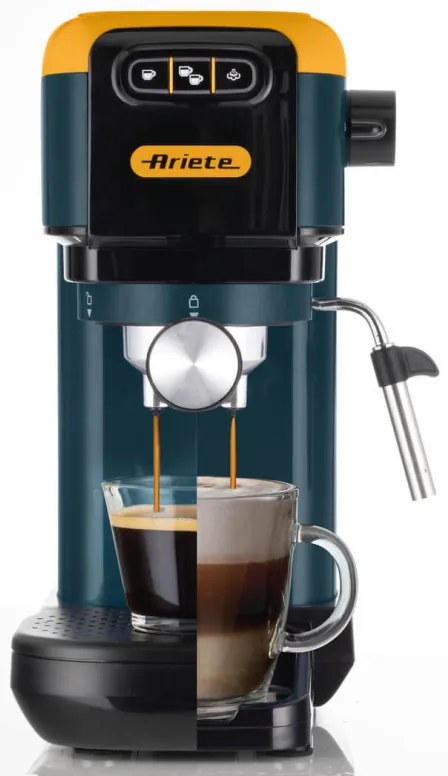 Καφετιέρα Ariete ESPRESSO COLOR 1399/16, 1300W, 15 bar, 1.1 l, αλεσμένος και ESE, κίτρινο