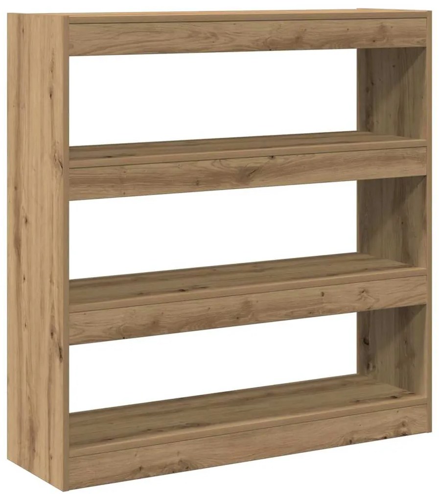 vidaXL Βιβλιοθήκη artisan δρυς 100 x 30 x 103 εκ. Επεξεργασμένο ξύλο