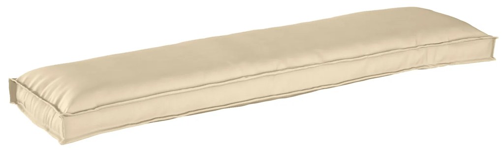 vidaXL Μαξιλάρια Παλέτας για Πάγκο 2 τεμ Μπεζ 150x40x8 εκ Υφάσματος Oxford