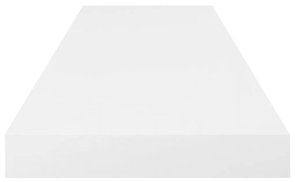 vidaXL Ράφι Τοίχου Γυαλιστερό Άσπρο 80x23,5x3,8 εκ. MDF