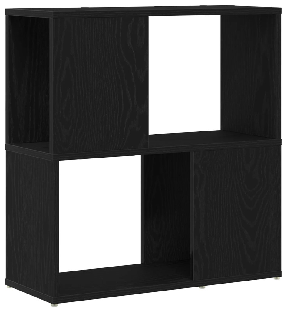 vidaXL Ράφι Βιβλιοθήκης σε Μαύρη Δρυς 60x24x63 εκ. από Επεξεργασμένο Ξύλο
