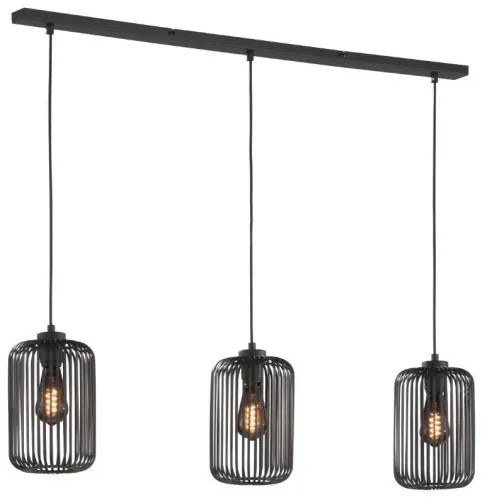 Κρεμαστό Φωτιστικό Οροφής Μαύρο Cage 860869 Fischer Honsel-860869-Μαύρο 860869