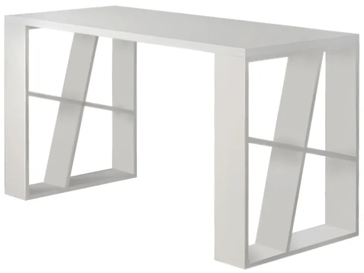 ΓΡΑΦΕΙΟ ΕΡΓΑΣΙΑΣ HONEY MEGAPAP ΧΡΩΜΑ ΛΕΥΚΟ 137X60X75ΕΚ