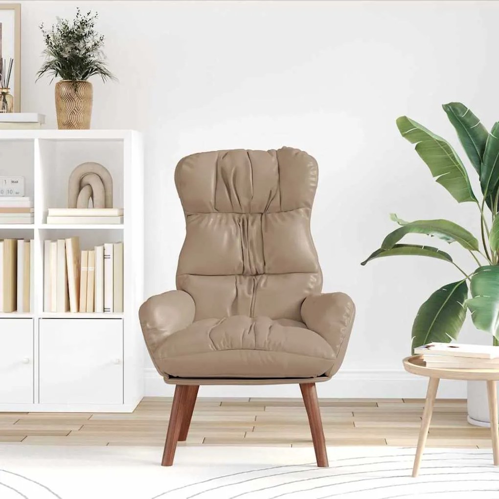 vidaXL Χαλαρωτική Πολυθρόνα Καπουτσίνο 69 x 74 x 93 εκ. Τεχνητό δέρμα