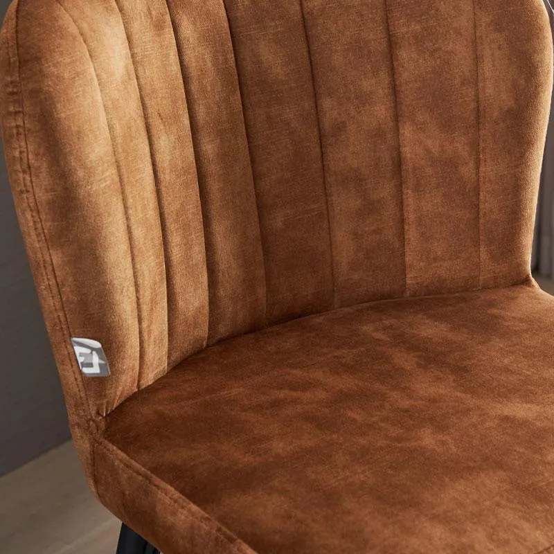 Σκαμπό Μπάρ 2036 Fylliana Tobacco - Μαύρο 51x54x94 εκ. 2αδα