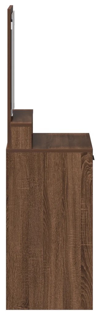 vidaXL Καφετί Επιτραπέζιο με Συρτάρια 50x41x140 εκ