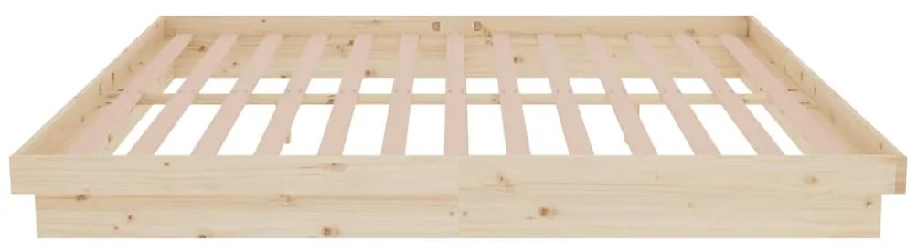 vidaXL Σκελετός Κρεβατιού Χωρίς Στρώμα 160x200 εκ Μασίφ Ξύλο