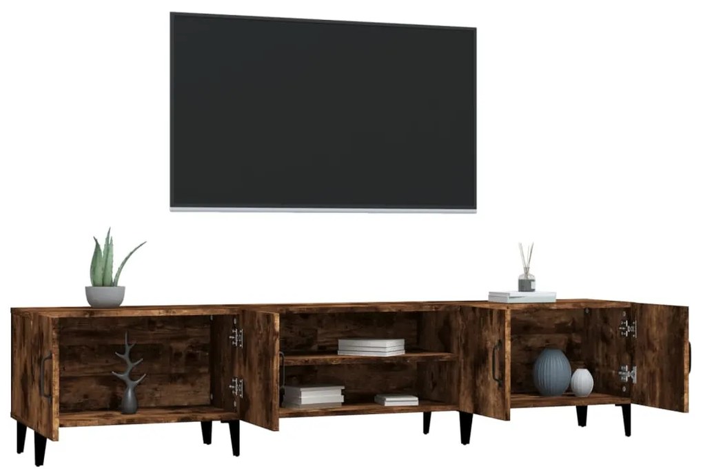 vidaXL Έπιπλο Τηλεόρασης Καπνιστή Δρυς 180 x 31,5 x 40 εκ. Επεξ. Ξύλο