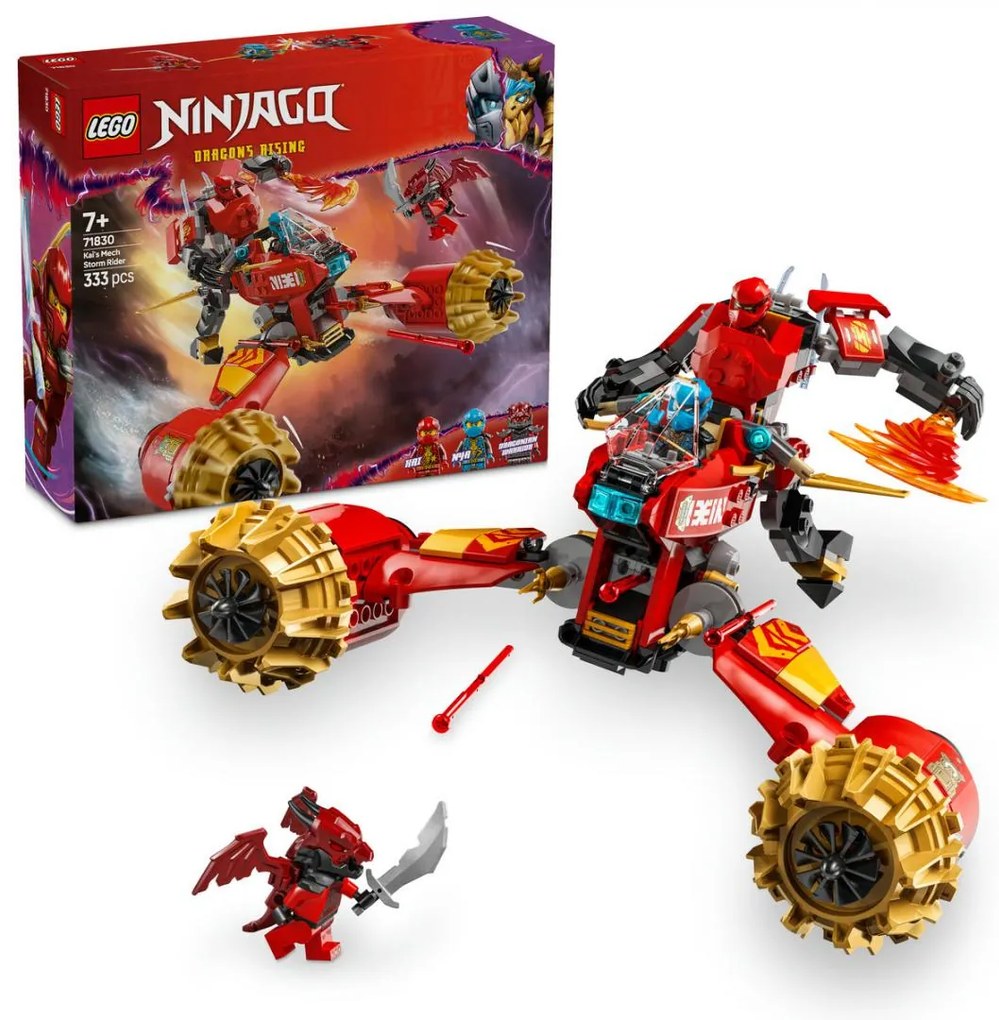 Lego LEGO71830 Ninjago Kai's Mech Storm Rider για 7+ Ετών 333τμχ