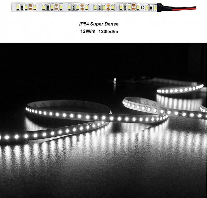 Adeleq Ταινία Led 5 Μέτρα 12Vdc 12W Και 120Led Ανά Μέτρο Ip54 Λευκό 30-461212021