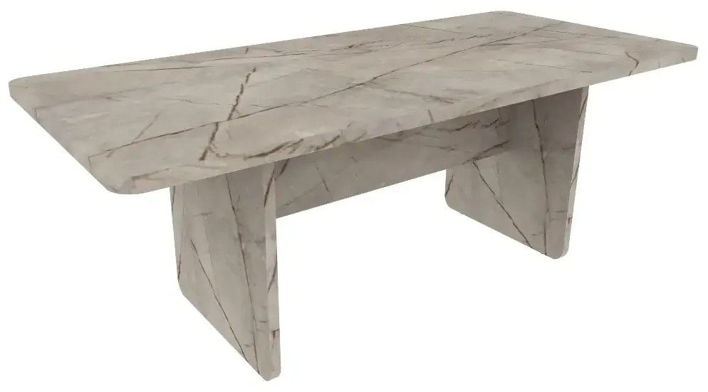 Τραπέζι Συμβουλίου Oscar 200x90x75, 36mm, Χρώμα Stone, Μελαμίνη