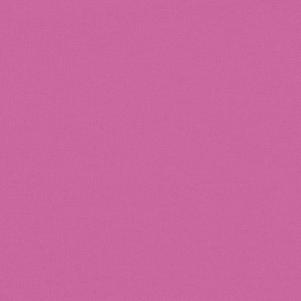 Μαξιλάρια Καρέκλας 4 τεμ. Ροζ 50x50x7 εκ. Oxford Ύφασμα - Ροζ