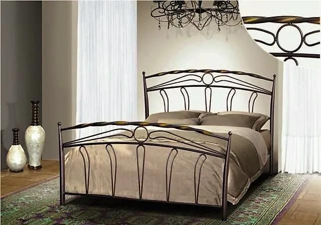 Κρεβάτι Ν54 για στρώμα 150χ200 διπλό με επιλογή χρώματος