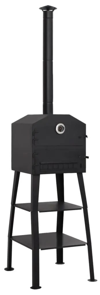 vidaXL Φούρνος Πίτσας Υπαίθριος με Κάρβουνα με 2 Πυρότουβλα